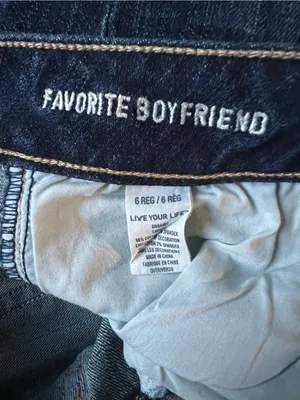 American Eagle Outfitters Dark Blue Flare Jeans (698) thumbnail 4