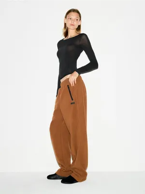 Skims Outdoor Fleece Straight Leg‎ Pant Size Small Nwt thumbnail 3