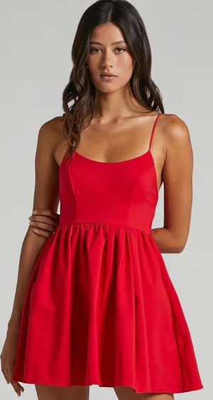 Showpo A-Line Red Dress thumbnail 1
