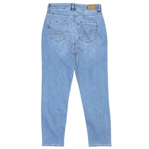 NWT American Eagle Stretch Mom Jeans Size 4 High Rise Medium Wash Distressed thumbnail 2