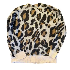 NWT Volcom Wylding Out Animal Print Oversized Knit Cardigan Sweater XS thumbnail 5