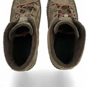 Skechers Shoes Womens 10‎ Relaxed Fit Brown Leather Faux Fur Bikers Totem Pole thumbnail 5