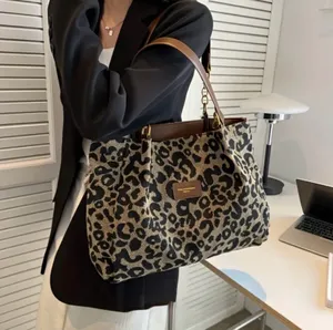 Leopard Print Tote Bag with Brown Accents thumbnail 6