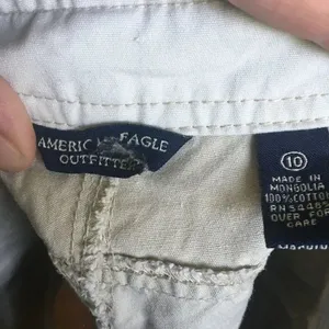 American Eagle Y2K tan shorts Tan Size 10 thumbnail 3