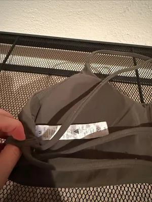 Aoxjox Olive Green Crossback Sports Bra thumbnail 3