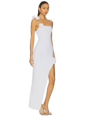 MORE TO COME Maritza Maxi Dress in White Small New Womens Long Gown thumbnail 9