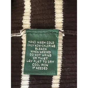 Lauren Ralph Lauren Striped Cardigan Sweater Brown Orange White Women's‎ Large thumbnail 8