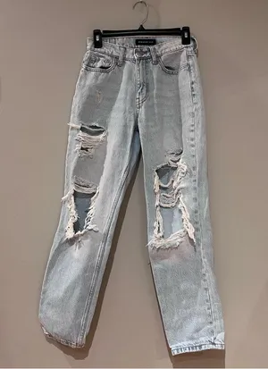 Aeropostale High Rise Mom Jeans Size 0 thumbnail 3