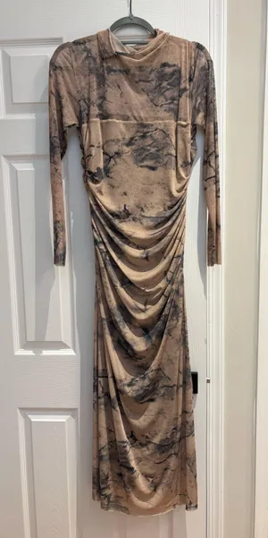 ZARA Printed Tulle Dress thumbnail 1