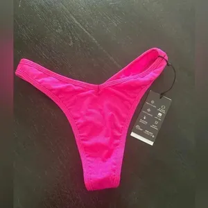 Revolve VDM Kate Reversible Bikini Bottom‎ In Milano Pink Sz S thumbnail 4