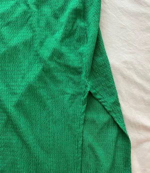 Green Maxi Dress with slit thumbnail 2