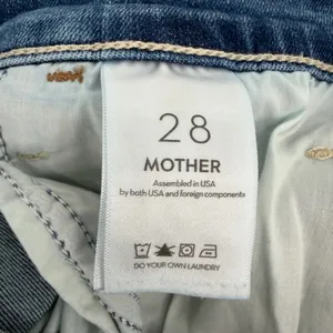 MOTHER Jeans Womens 28 Blue Hustler Ankle Fray Denim Healing Jar 1117-104 thumbnail 5