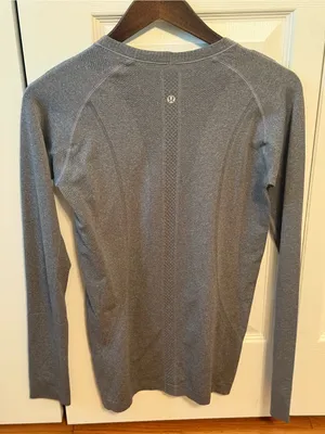 Lululemon Swiftly Tech Long Sleeve in Slate/Graphite Gray thumbnail 3
