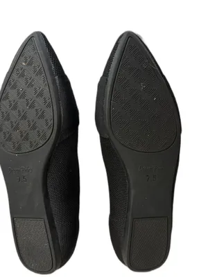 Dream Paris Black Pointed Toe Knit Bow Flats Women’s Size 7.5 thumbnail 3