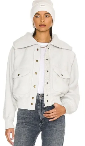 We‎ the Free People Shasta Cardi Jacket in Morning Fog Size XL Revolve thumbnail 1