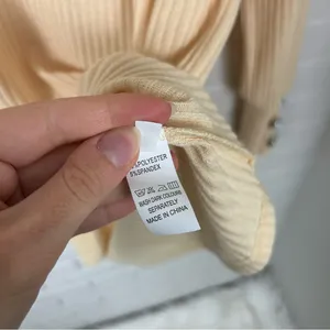 Amazon Butter Yellow Cowl Neck Lightweight Ribbed Knit Top Size M thumbnail 8