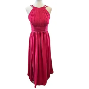 JJ's House Berry Chiffon Pleated A-Line Floor-Length Bridesmaid Dress S/M thumbnail 15
