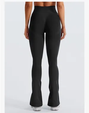 YEOREO Mini Flare Leggings Womens Workout Butt Lifting Legging Hidden Scrunch Seamless thumbnail 3