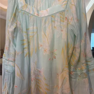 LC Lauren Conrad Aqua shirt thumbnail 3