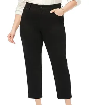 J. Crew Factory Curvy essential straight black jean in all-day stretch NWT‎ thumbnail 1