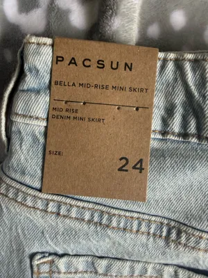 PacSun Denim Skirt Light Wash thumbnail 3