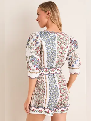 Farm Rio Fruit Beauty Floral Belted Romper thumbnail 3
