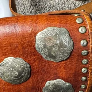 Western Leather Saddle Bag Brown thumbnail 12