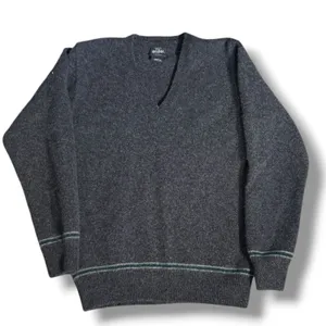 Harry Potter Lambswool Slytherin Sweater Grey Green Made In Scotland Small‎ Prep thumbnail 1