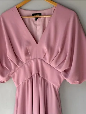 ALEXIA ADMOR August Draped Midi Dress Soft Girl Feminine thumbnail 4
