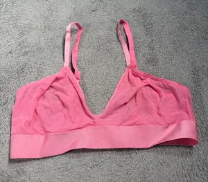 Parade Pink Wireless Mesh Bralette XL thumbnail 1