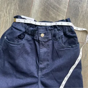 NWT WeWoreWhat Paper Bag Buckle Canal Denim Jeans Danielle Bernstein Size 28 thumbnail 10