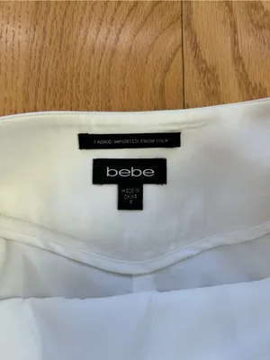 Bebe Collection Y2K Skirt Suit Set White Satin Blazer 8 Pencil Skirt 4 Italy thumbnail 4