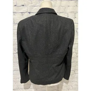 Harve Bernard Blazer Jacket Academia Workwear Professional Winter Gray Wool 16 thumbnail 4