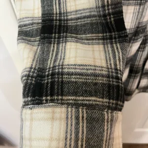 Banana Republic plaid black white‎ Shirt Jacket shacket size XXL thumbnail 6