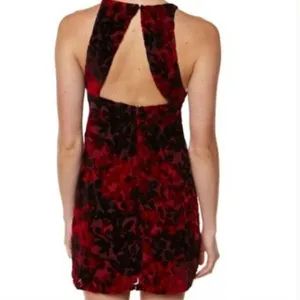 Some Days Lovin REVOLVE Red Burnout Open Back Mini Dress NWT thumbnail 3
