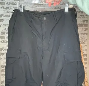 American Eagle | women black parachute pants thumbnail 1