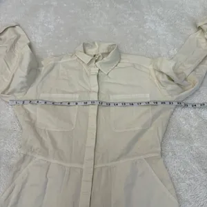 Billabong Womens Keepin It Real Utility Jumpsuit White Cottage Chic Utility Sz M thumbnail 3