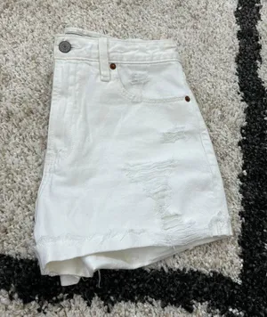 Pure White Jean Shorts thumbnail 6