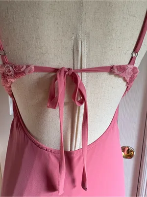 Wild Fable Women’s Rosette Maxi Dress Pink Small thumbnail 5