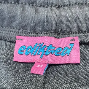 Edikted Gray Striped Elastic Waist Straight Wide Leg Trousers Sweatpants Size XS thumbnail 4