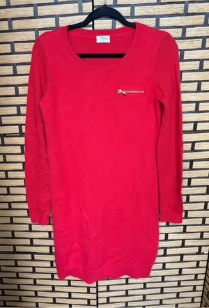 Wallace red rabbit hair dress size small thumbnail 1