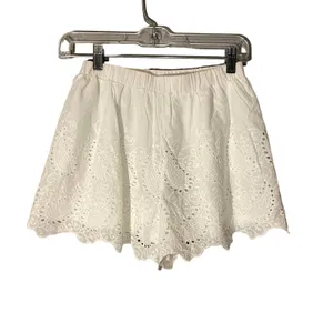 Charms Fashion White Lace Applique Scalloped Trim Shorts Women Sz S thumbnail 6