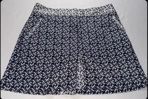 IZOD Golf Skort Women 6 Blue Geometric Activewear Skirt thumbnail 1
