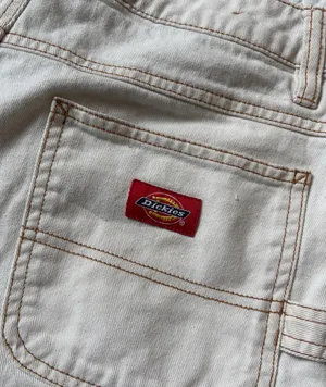 Dickies White Denim Cargo Shorts thumbnail 4