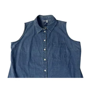 Vintage Venezia Jeans Linen Cotton Sleeveless Blouse 18/20 Used Linen Cotton thumbnail 5