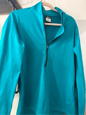 Nike Pro Half-Zip Pullover in Bright Teal thumbnail 1