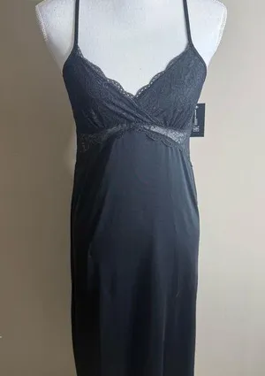 NWT INC International Concepts Black Chemise with Spaghetti Straps thumbnail 1