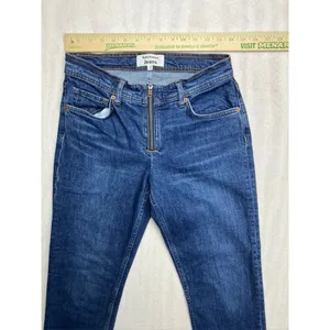 Reformation Jeans Julianna Zip‎ Mid Rise Straight Leg Jeans 26 Organic Cotton thumbnail 7
