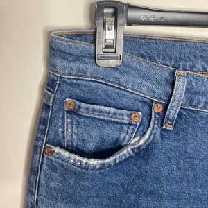 Agolde Nico High Rise Slim Fit Jeans distressed in Cycle wash size 29 thumbnail 6