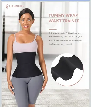 Black high waisted shape wear wrap trainer Size none thumbnail 2